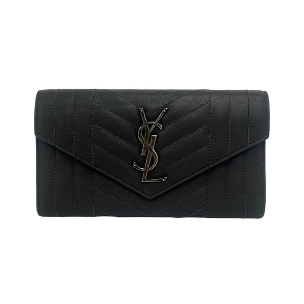 Saint Laurent Paris Leather Long Wallet