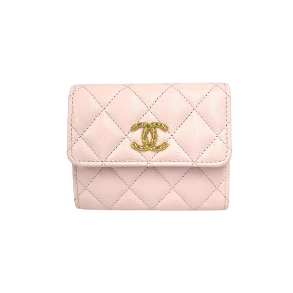 CHANEL Caviar Trifold Wallet