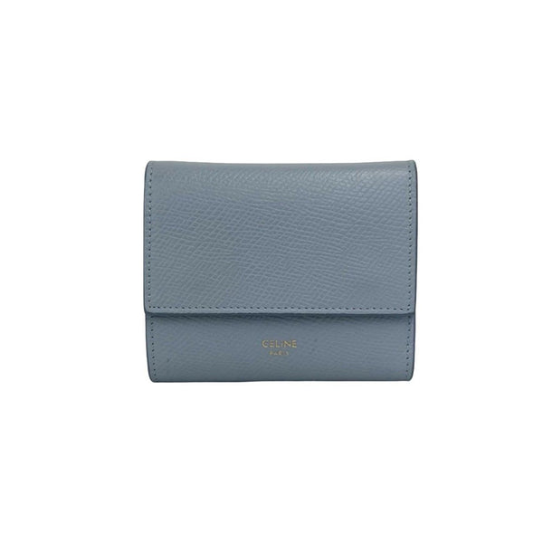 CELINE Trifold Leather Wallet