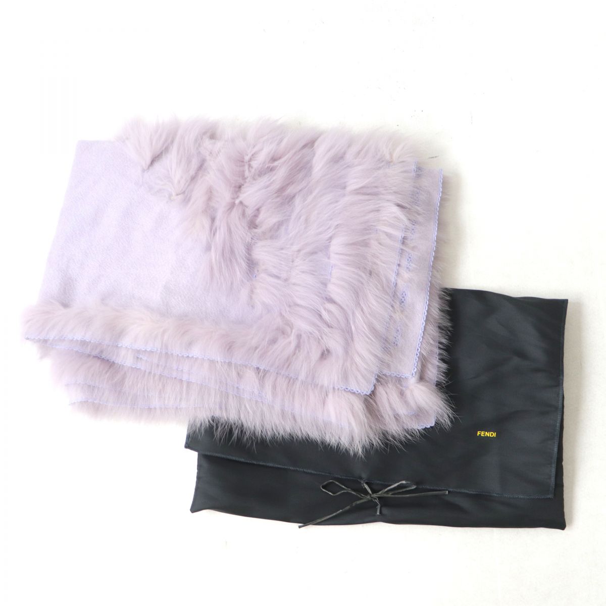 Fendi Fox Fur Cashmere Shawl for Women