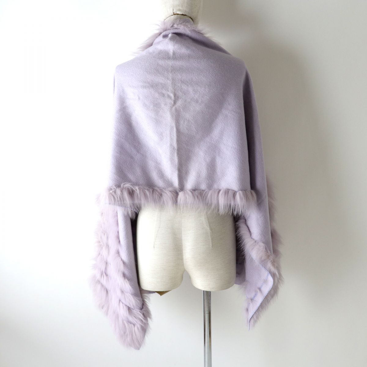 Fendi Fox Fur Cashmere Shawl for Women