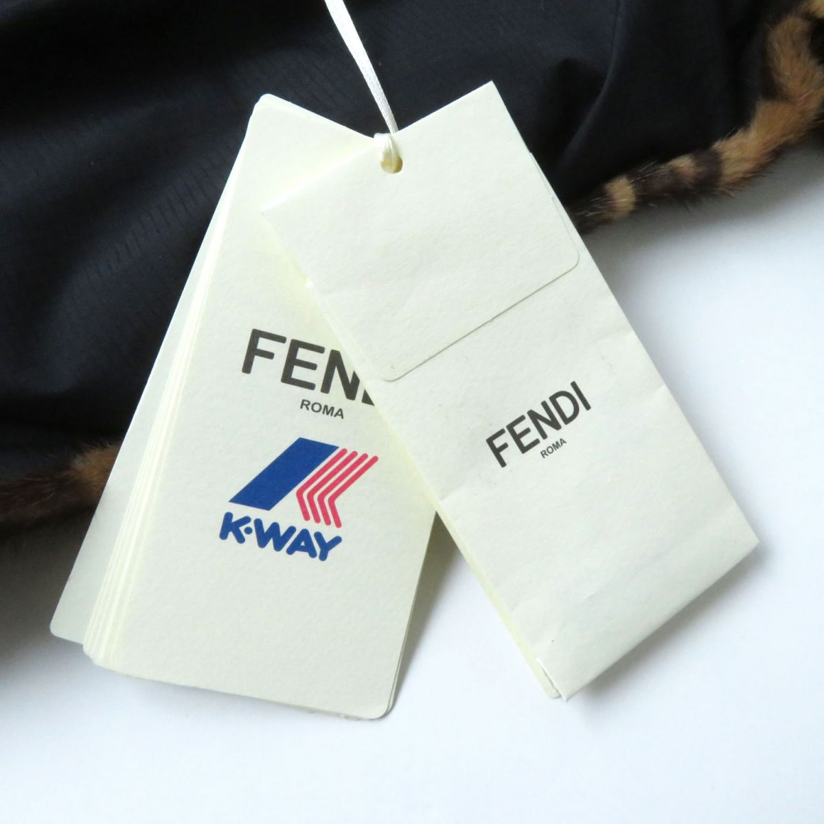 Fendi Hooded Mink Scarf Zucca Pattern