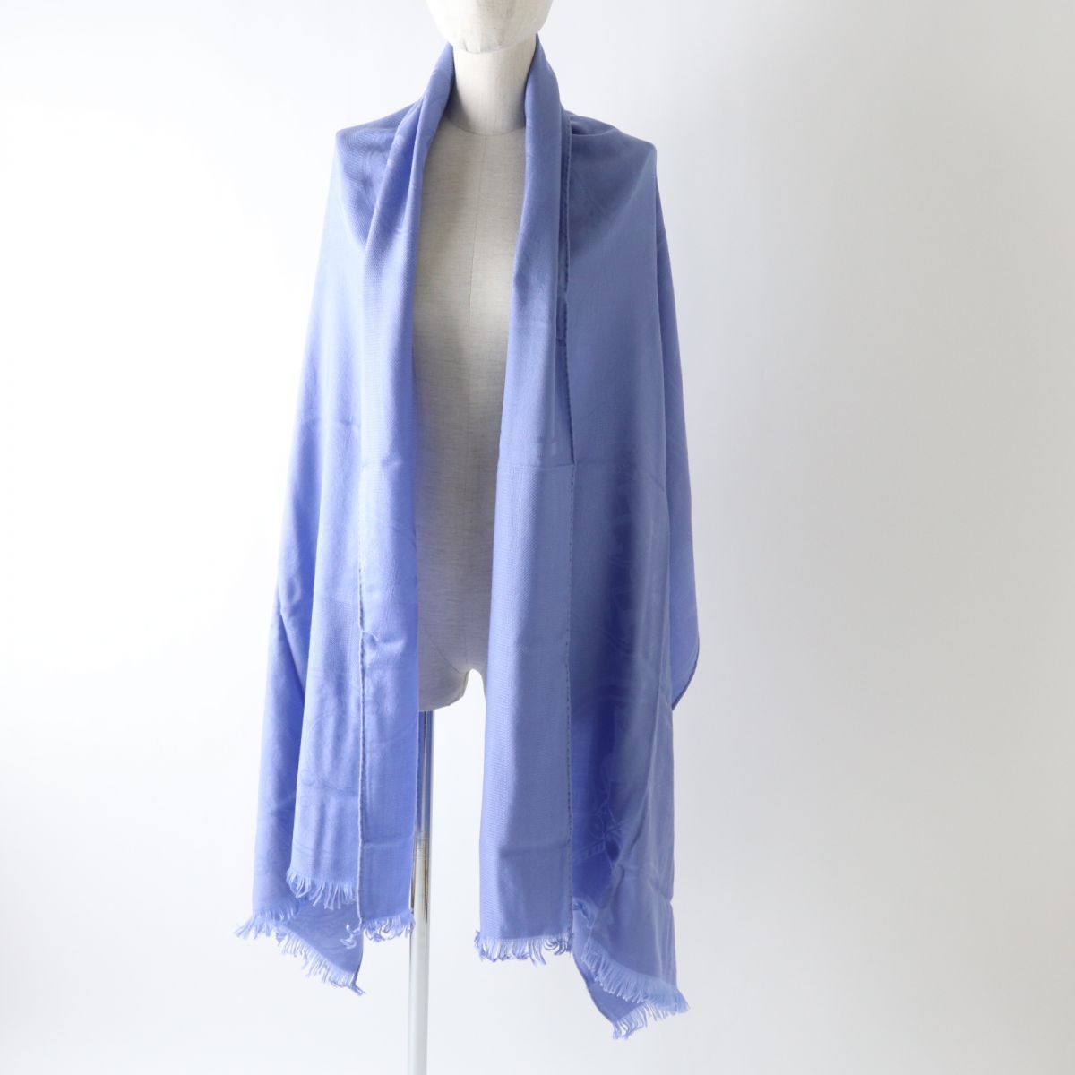 Hermes Etoile New Libris Silk Cashmere Shawl