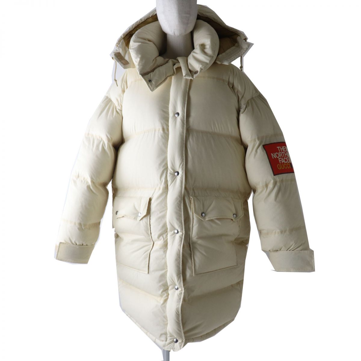 Gucci x North Face Hooded Long Down Jacket