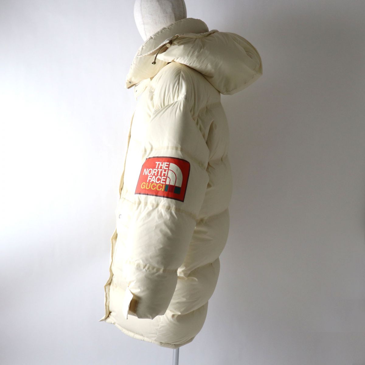 Gucci x North Face Hooded Long Down Jacket