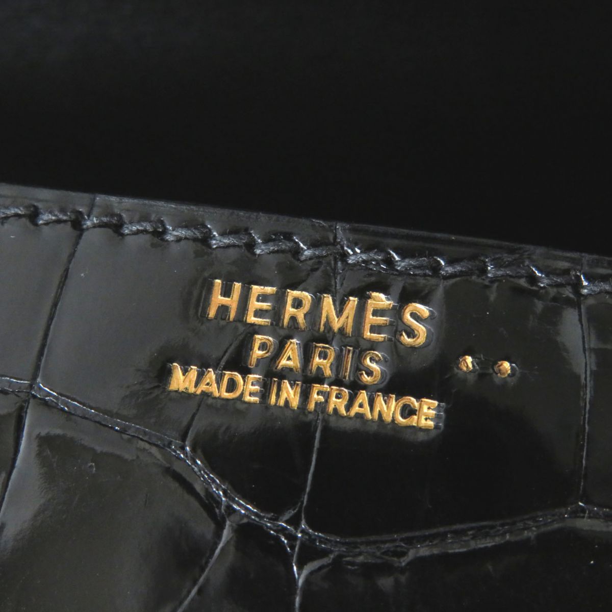 Hermes Drag 27 Handbag Black Gold