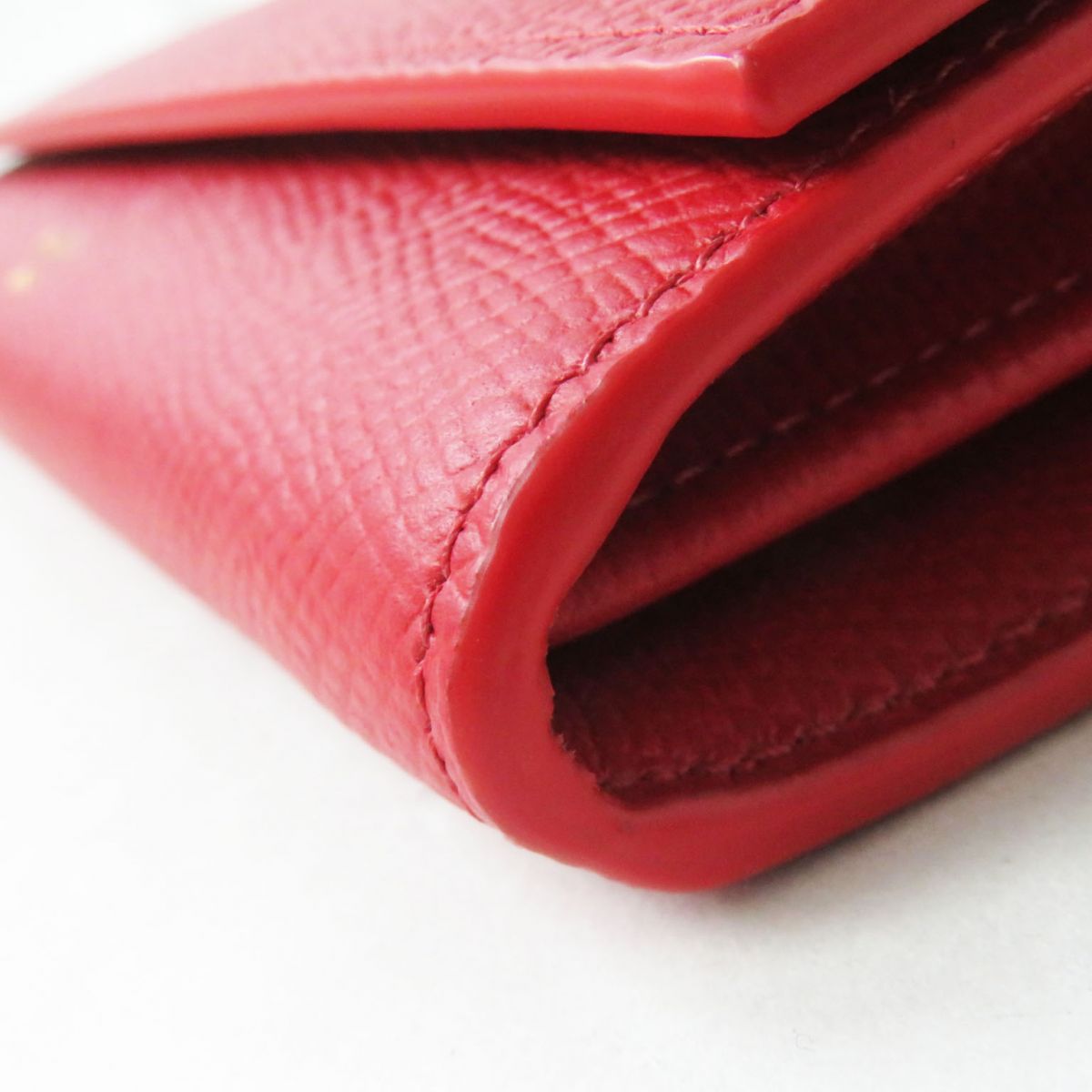 Celine Leather Large Flap Wallet Red