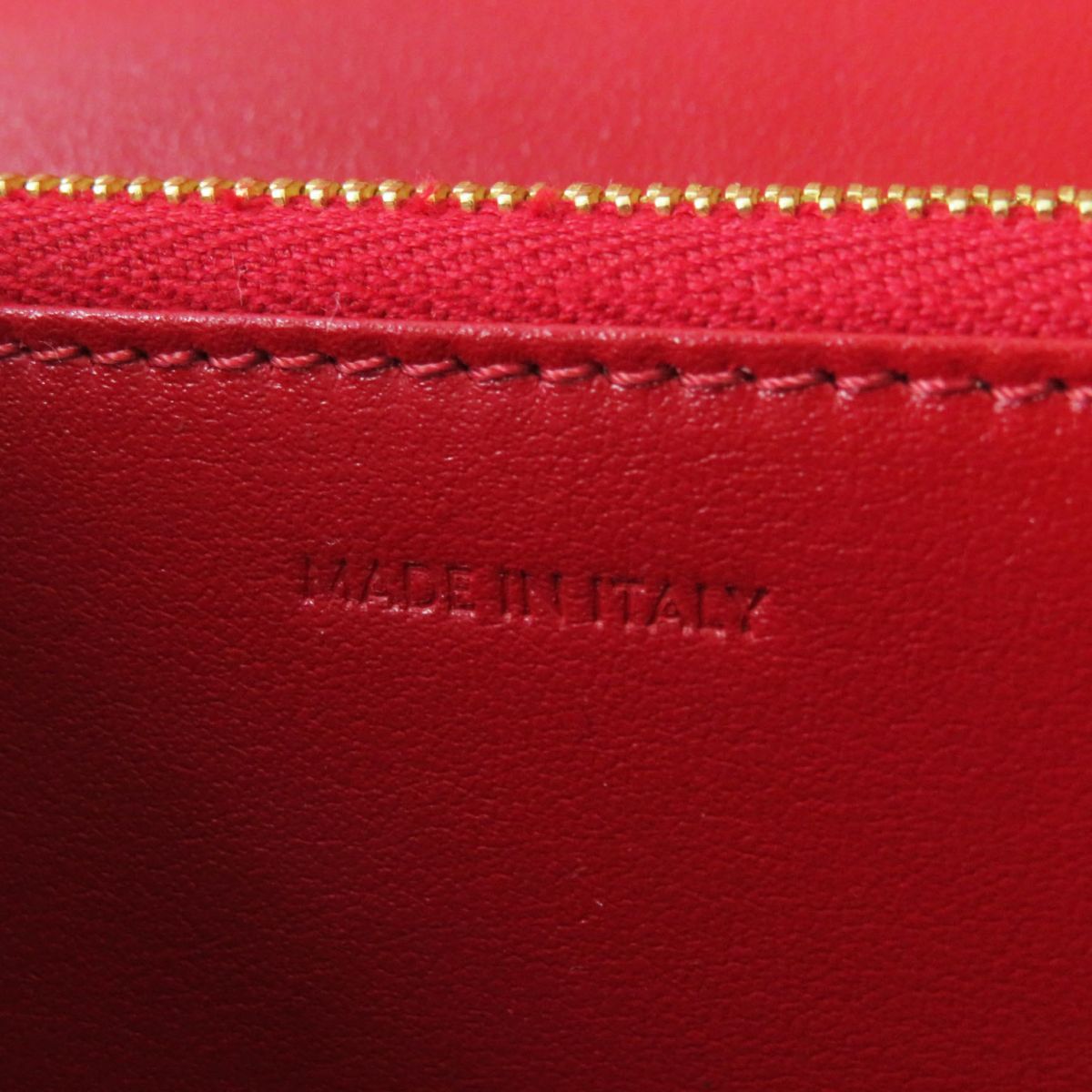 Celine Leather Large Flap Wallet Red