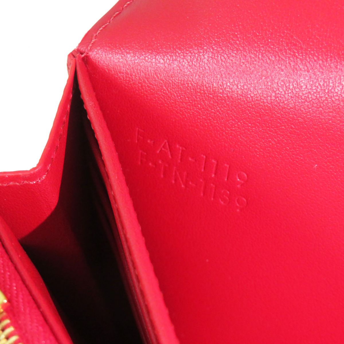 Celine Leather Large Flap Wallet Red