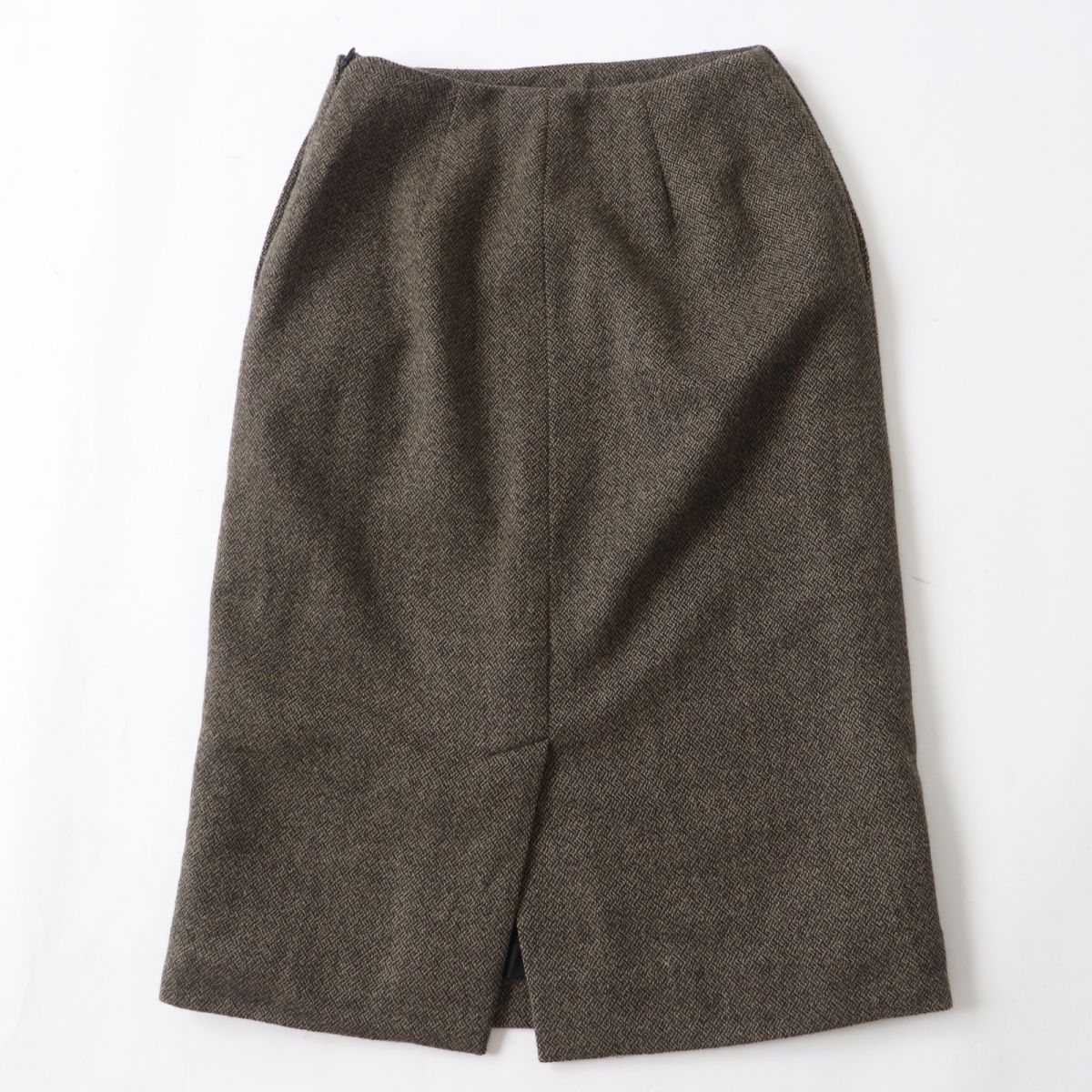 Hermes Cashmere Wool Silk Skirt, Size 34