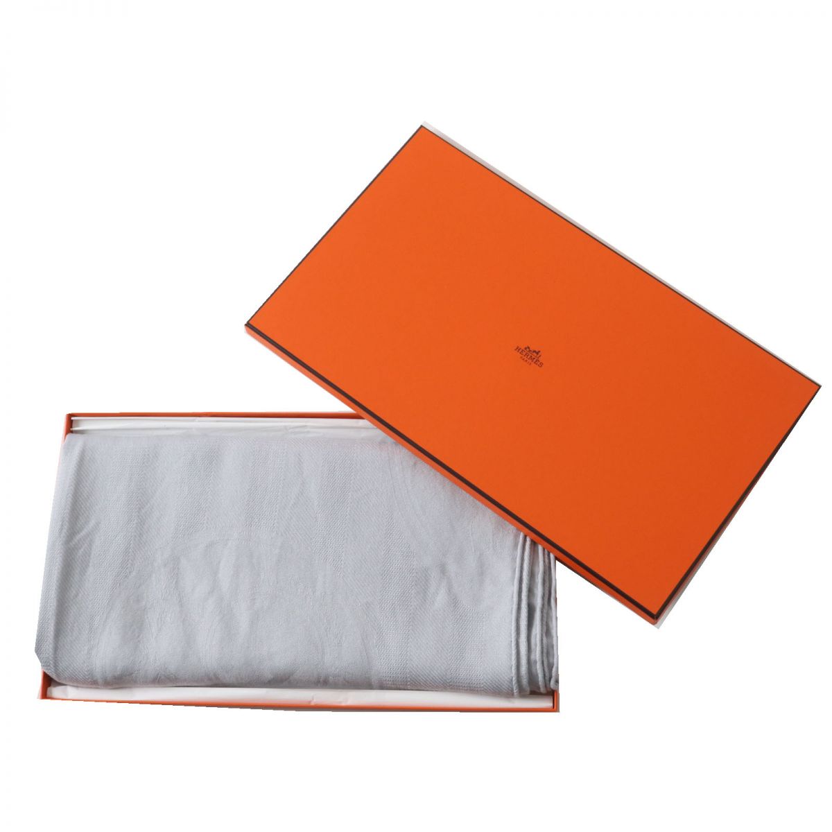 Hermes New Libris Cashmere Silk Stole Shawl