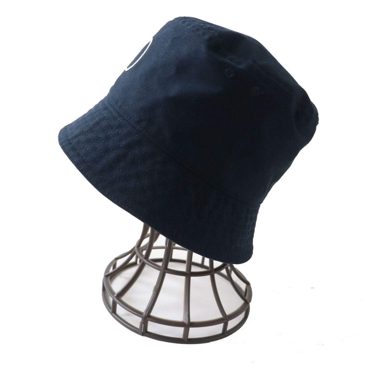 Valentino V Logo Cotton Bucket Hat Navy