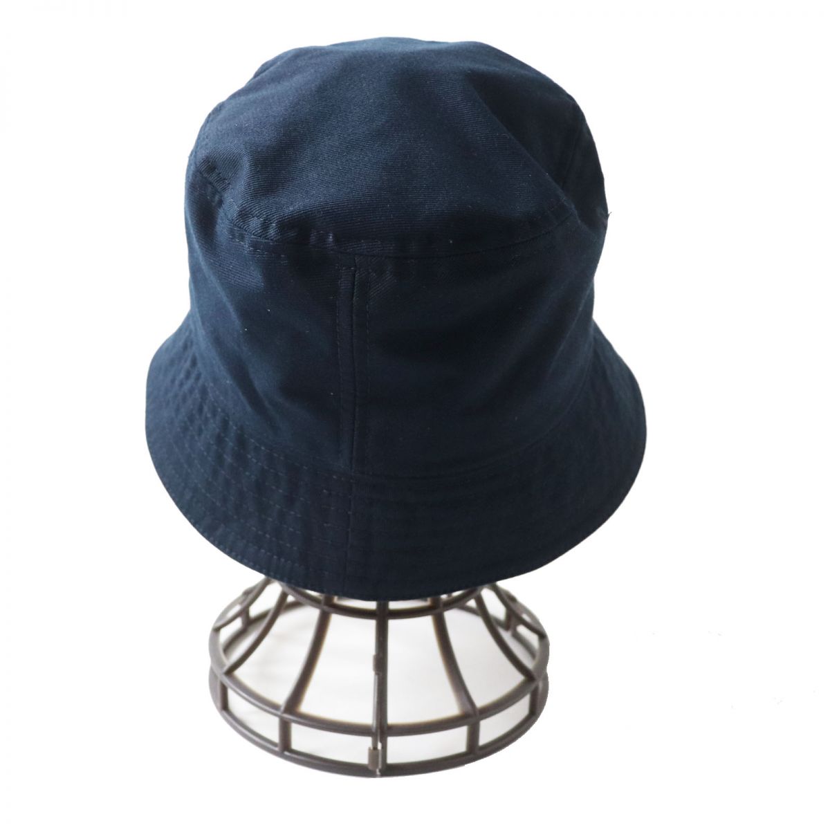 Valentino V Logo Cotton Bucket Hat Navy