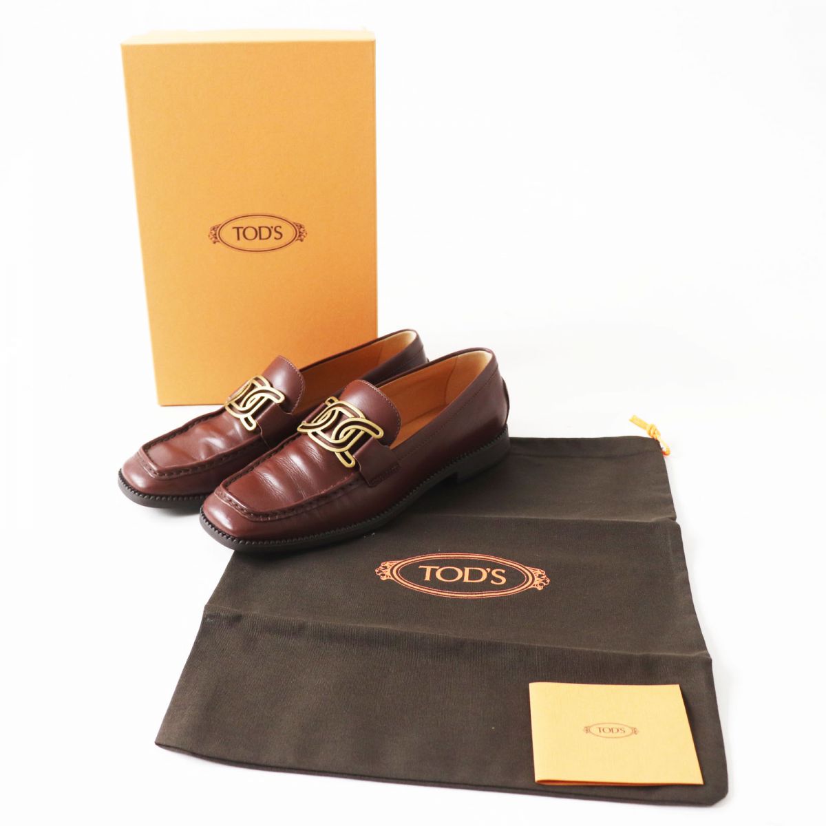 TOD'S Gommino Leather Driving Shoes Brown