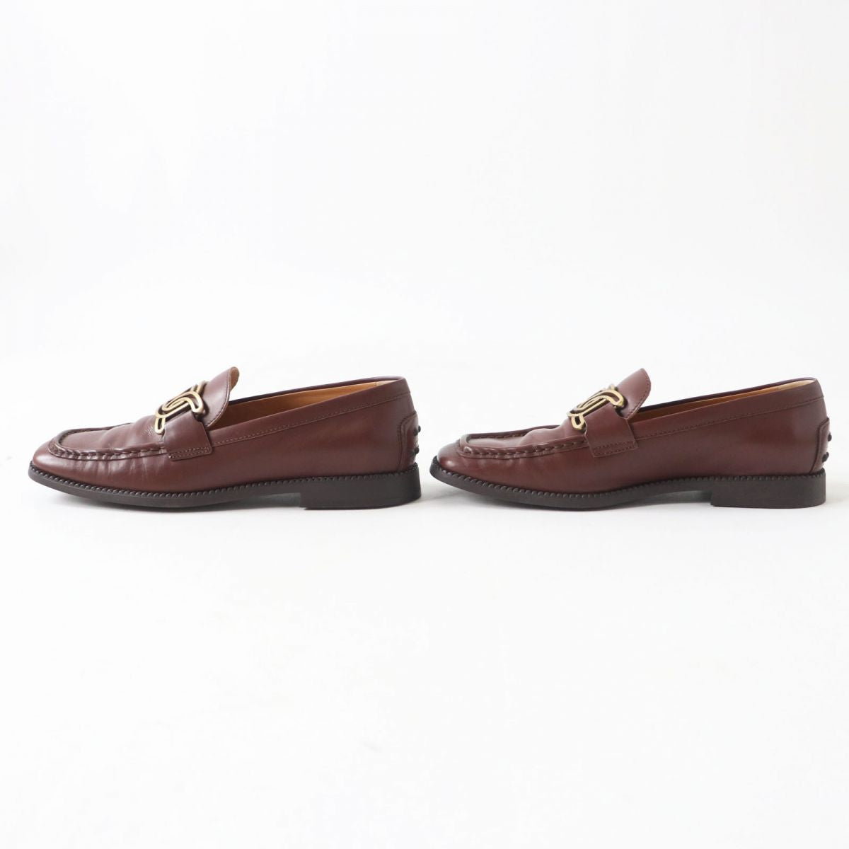 TOD'S Gommino Leather Driving Shoes Brown