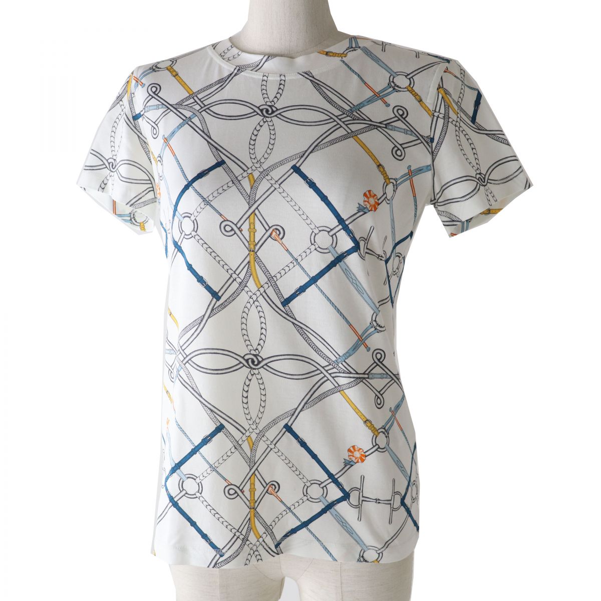 Hermes Cotton T-shirt White Multi 36