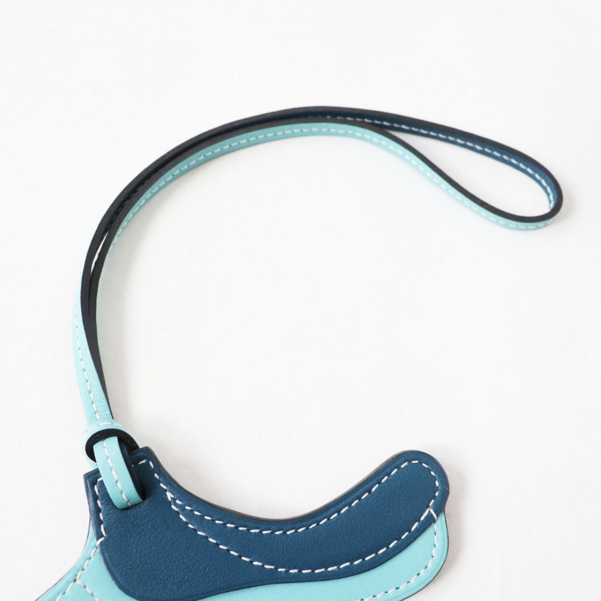 Hermes Paddock Cell Saddle Blue Atoll