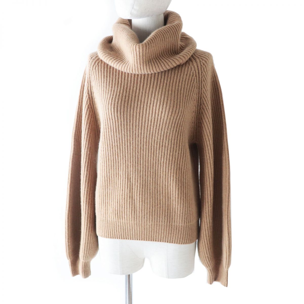 CELINE Cashmere Turtleneck Knit XS Camel