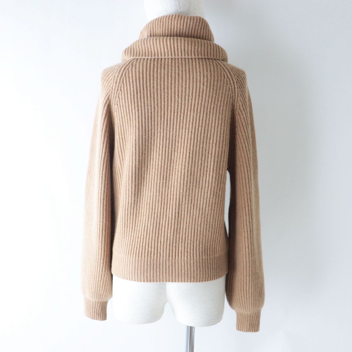 CELINE Cashmere Turtleneck Knit XS Camel