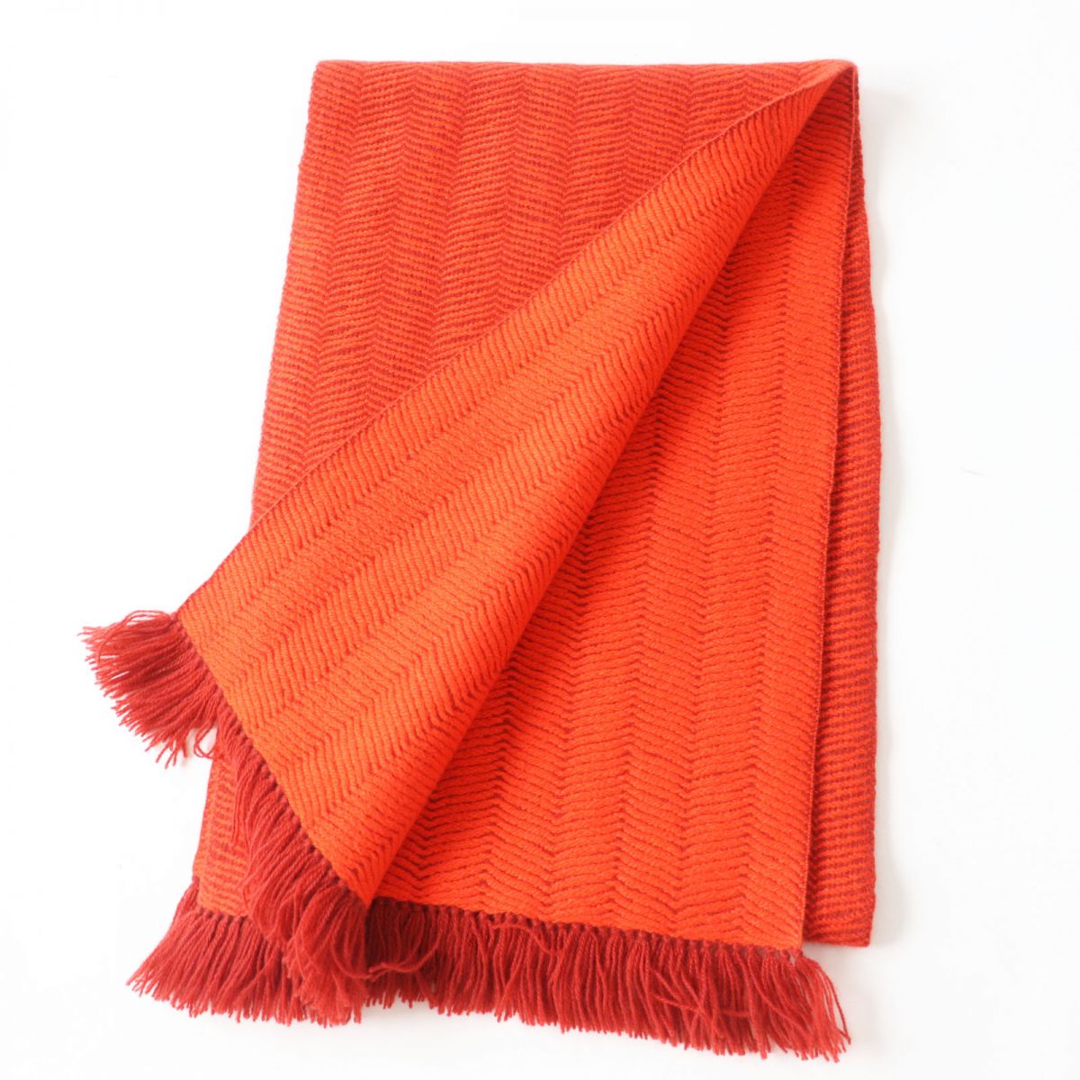 Hermes 100% Cashmere Scarf with Leather Patch