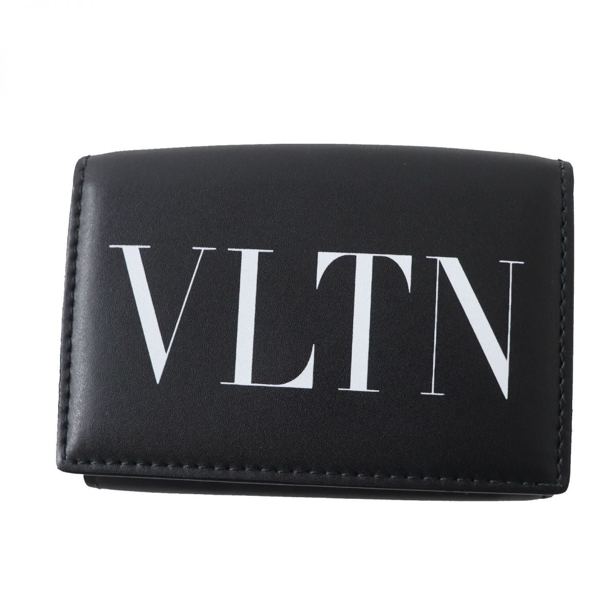 Valentino Garavani Leather Tri-fold Wallet Black