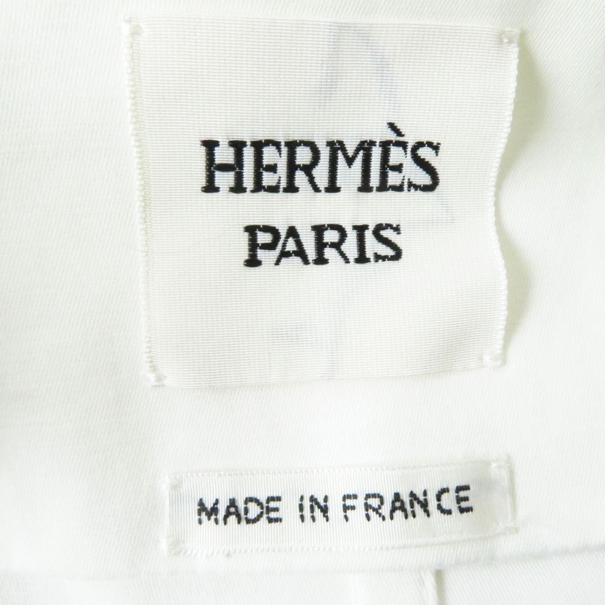 Hermes Leather Extra Long Coat White 34