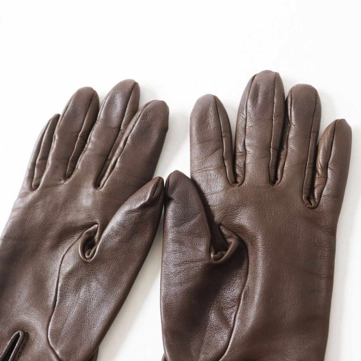 Hermes Lambskin Padlock Metal Gloves