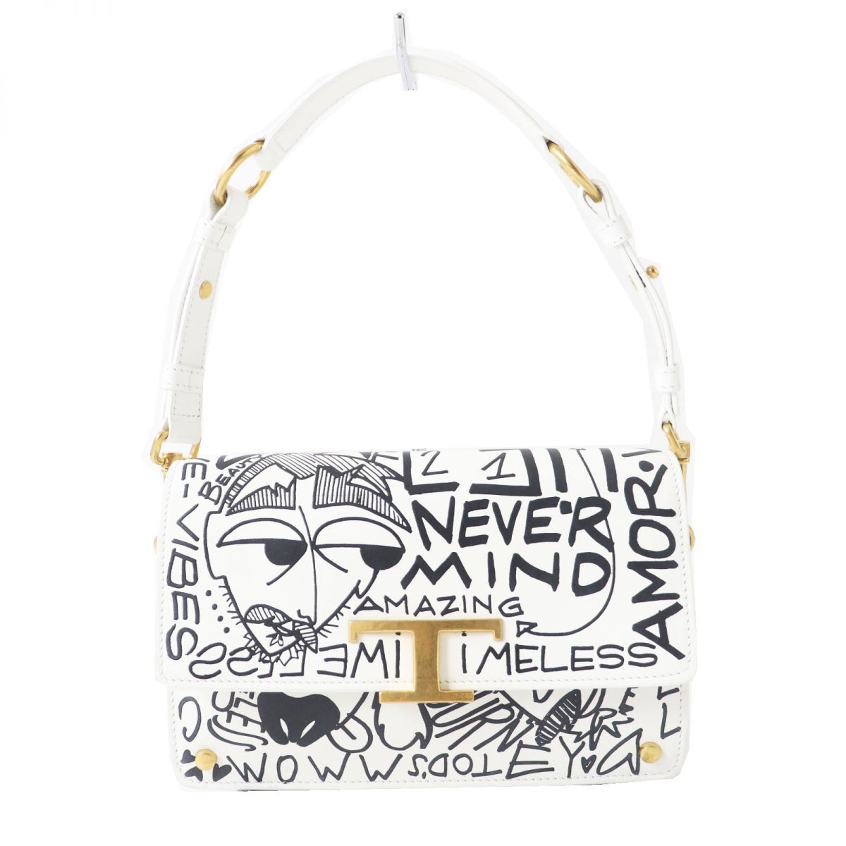 TODS Timeless Graffiti Mini 2WAY Leather Bag