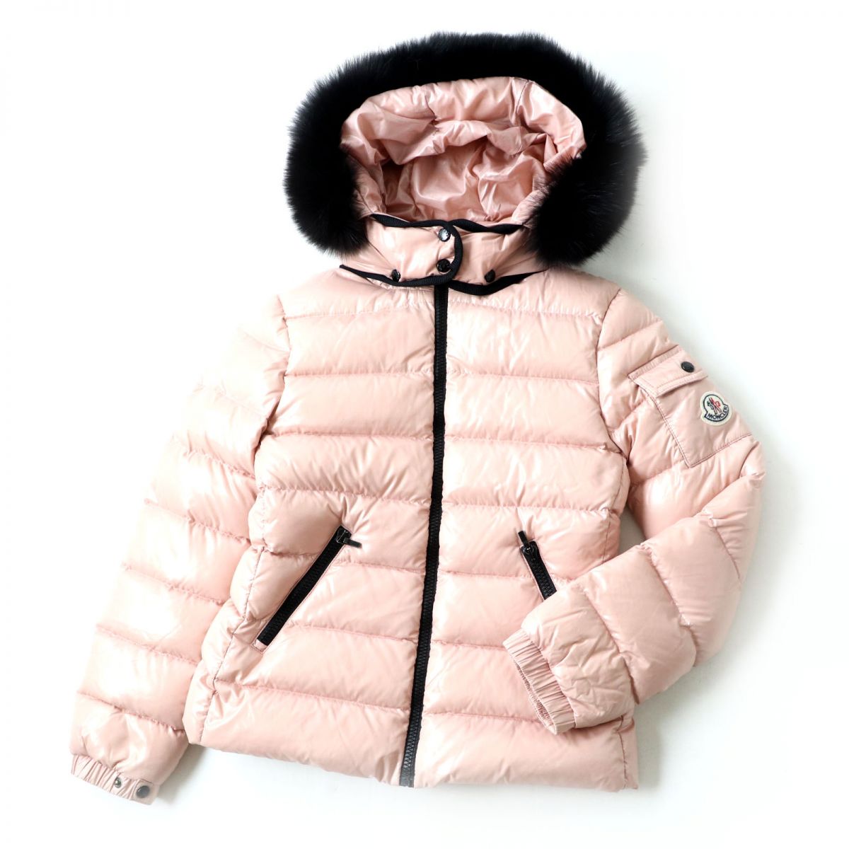 MONCLER BADY FUR Kids Down Jacket Pink