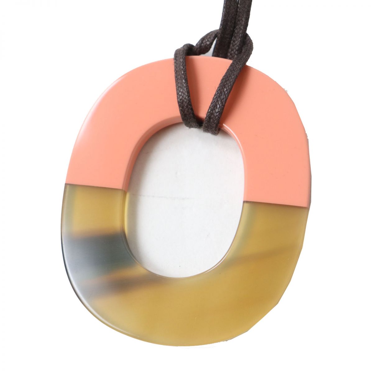 Hermes Bicolor Buffalo Horn Lacquer Necklace