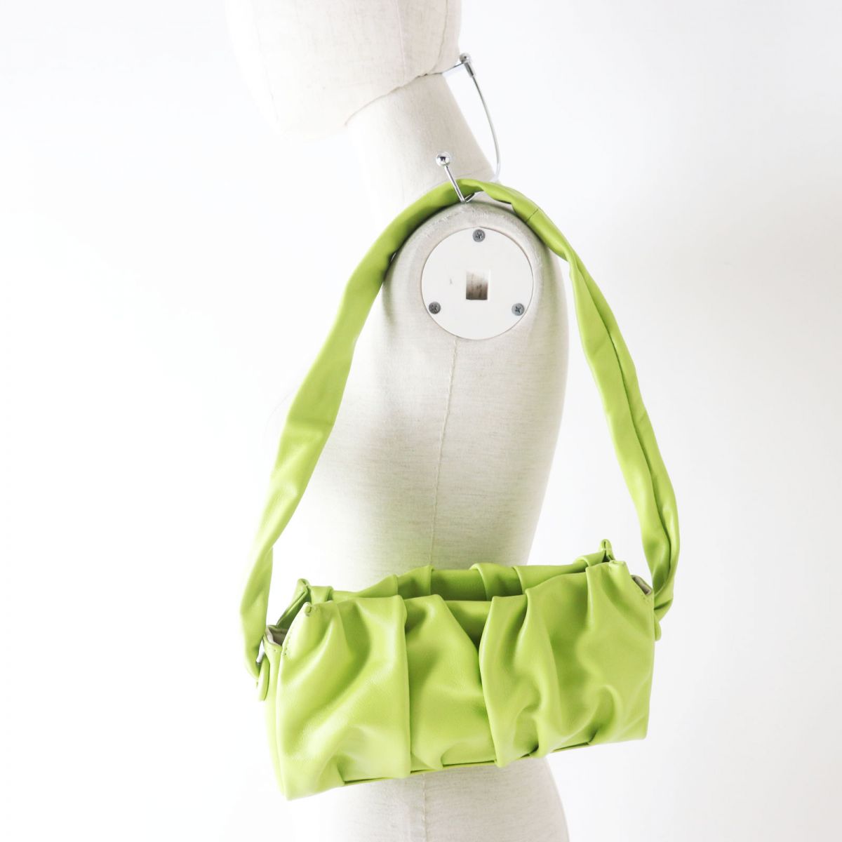 Elleme Leather Shoulder Bag Light Green