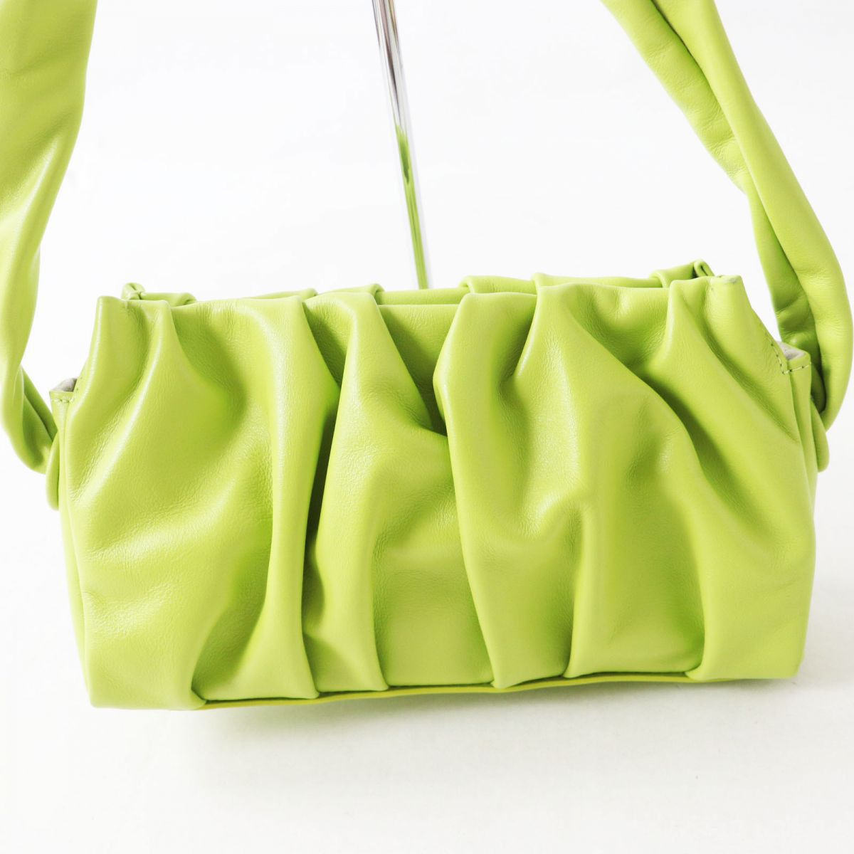 Elleme Leather Shoulder Bag Light Green