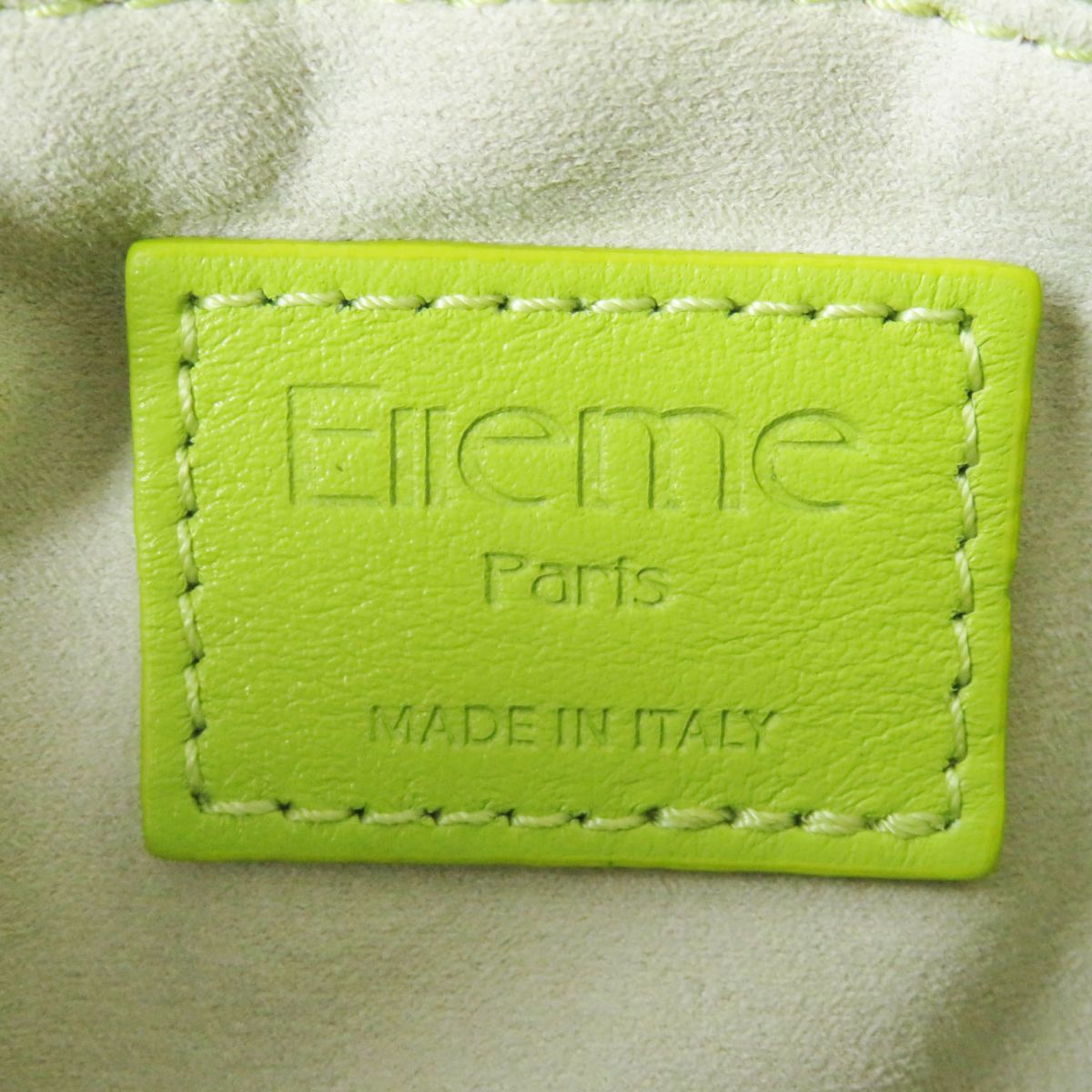 Elleme Leather Shoulder Bag Light Green