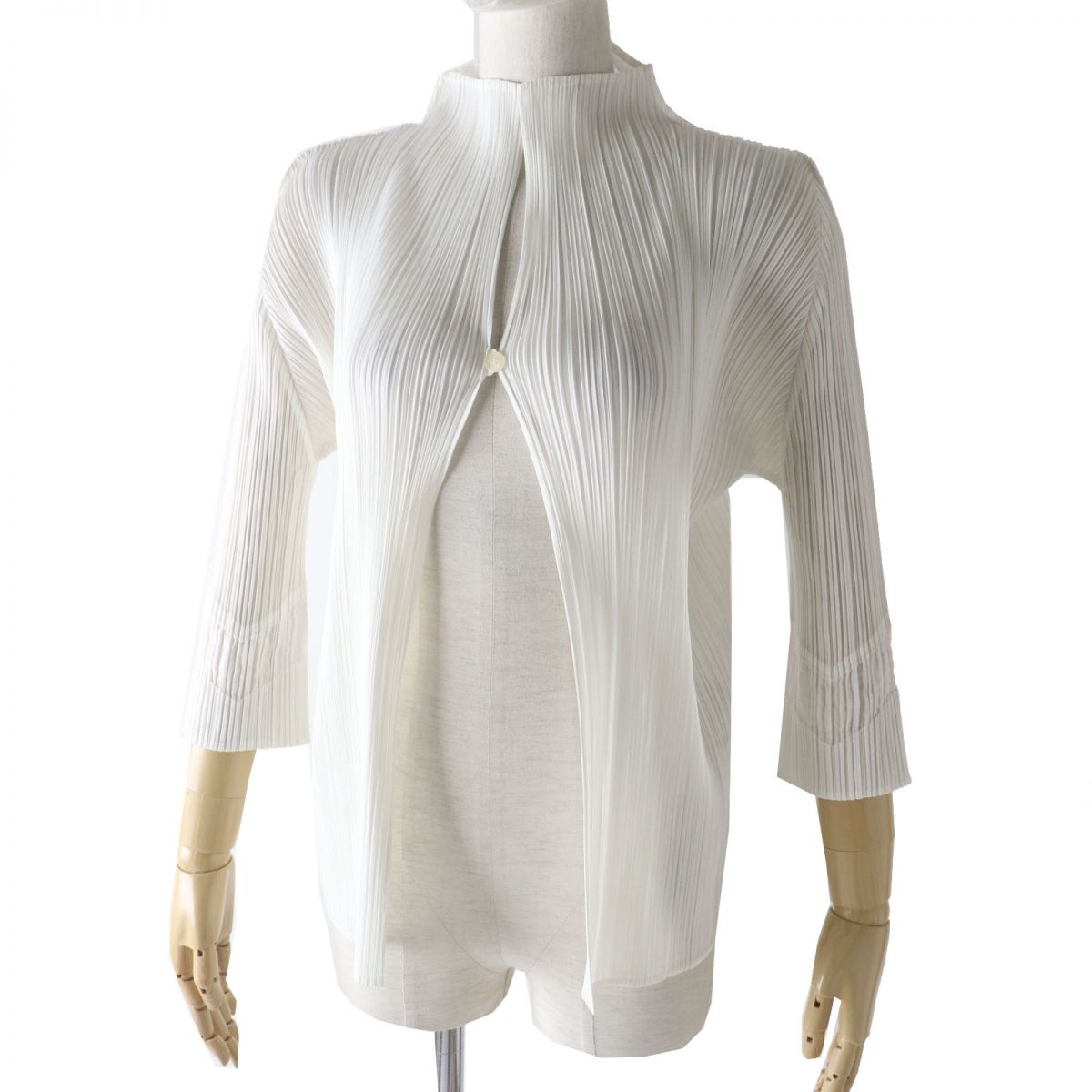 PLEATS PLEASE Women's Pleated Shirt/Cardigan