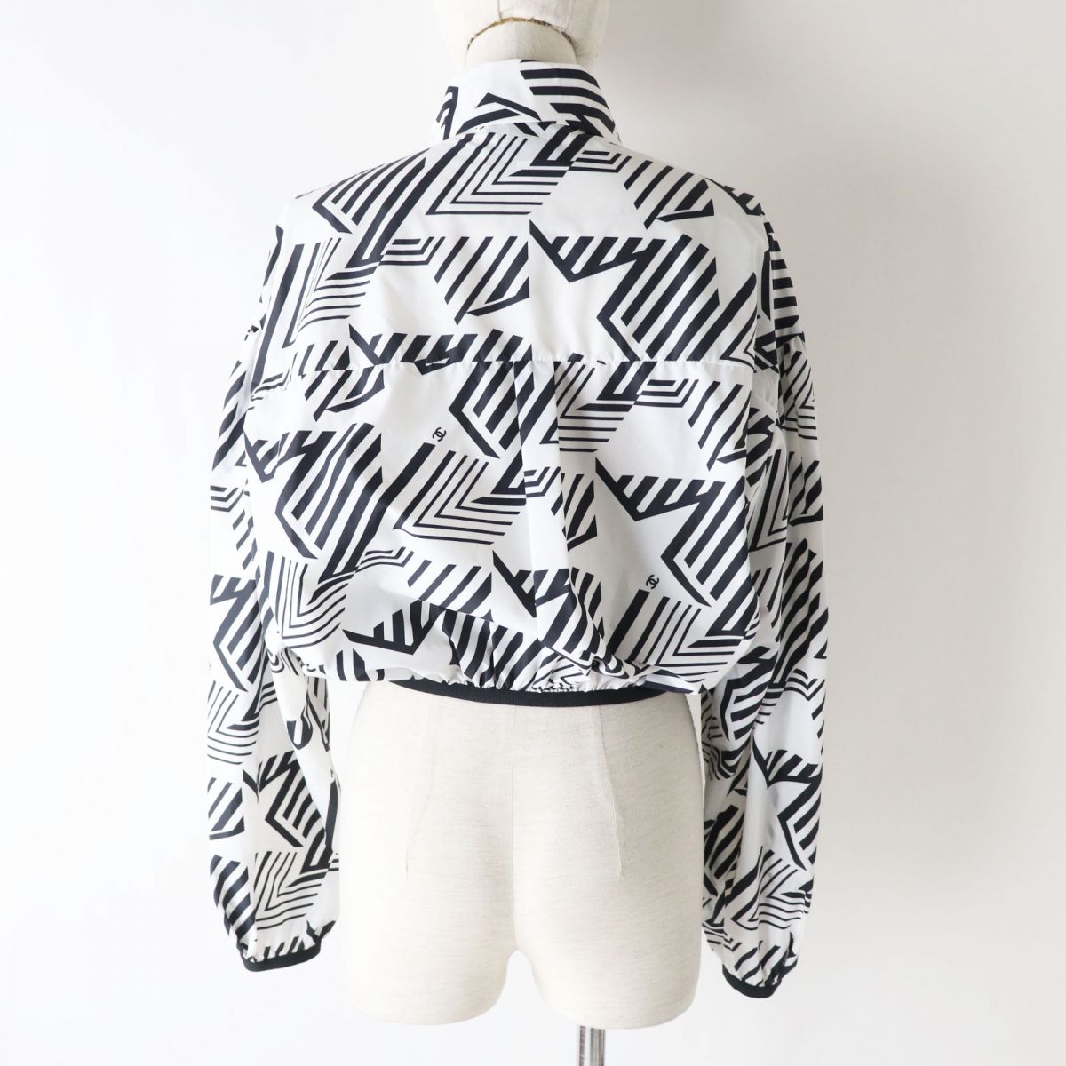 Chanel Coco Beach Blouson Jacket White/Black