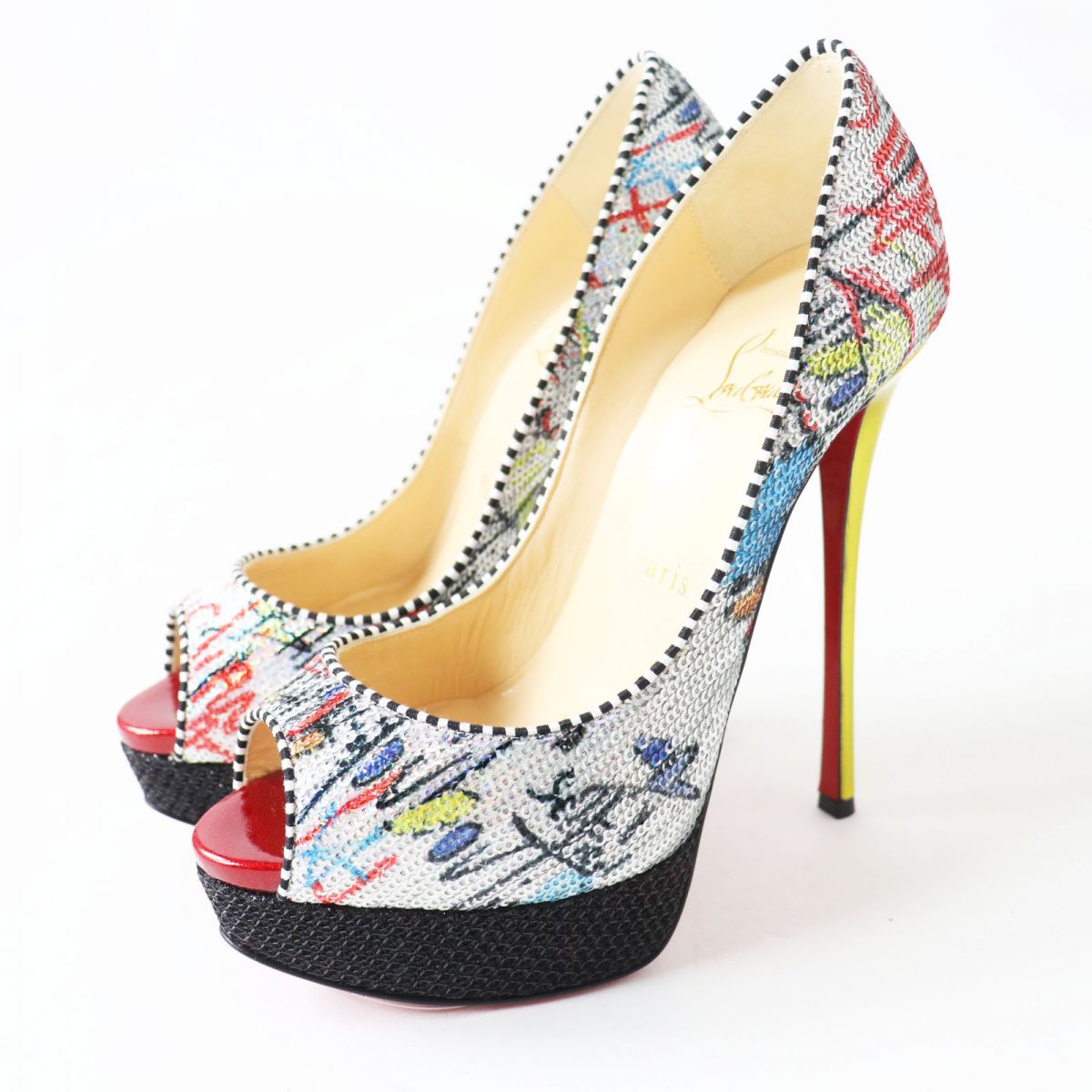 Christian Louboutin Peep Toe Pumps 36 1/2