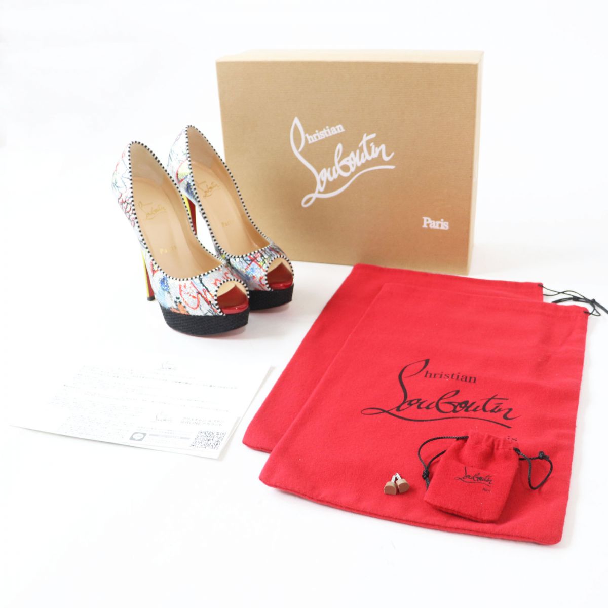 Christian Louboutin Peep Toe Pumps 36 1/2