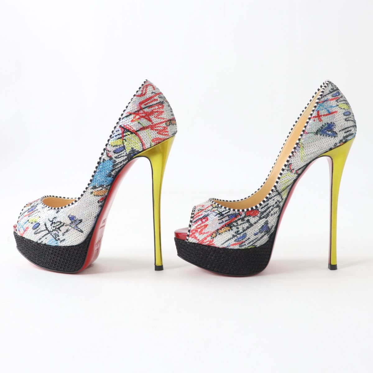 Christian Louboutin Peep Toe Pumps 36 1/2