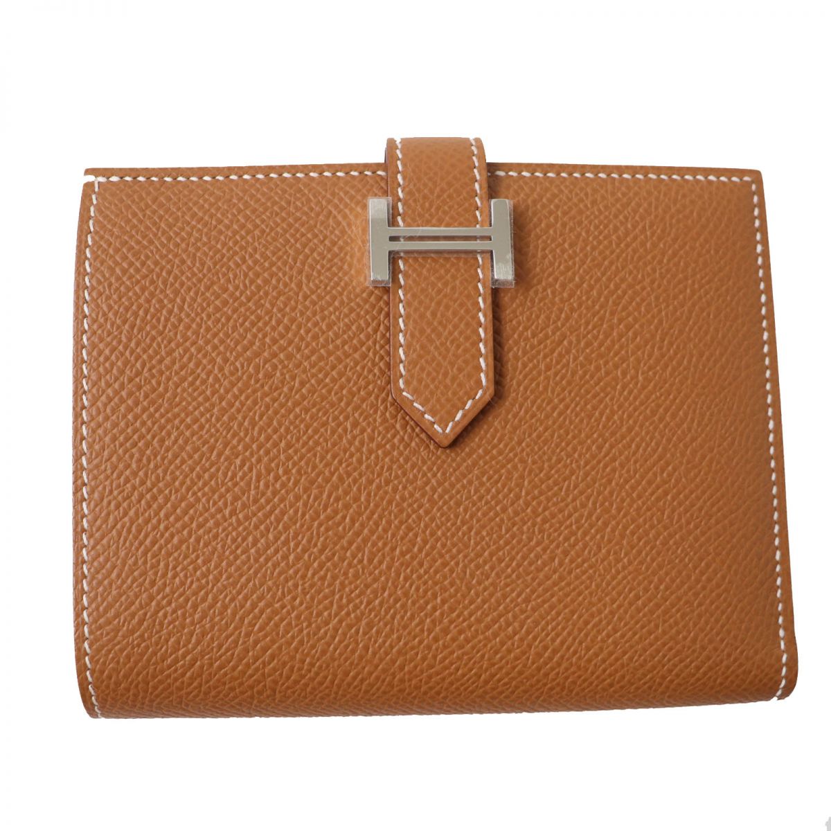 Hermes Bearn Compact Wallet Epsom Gold