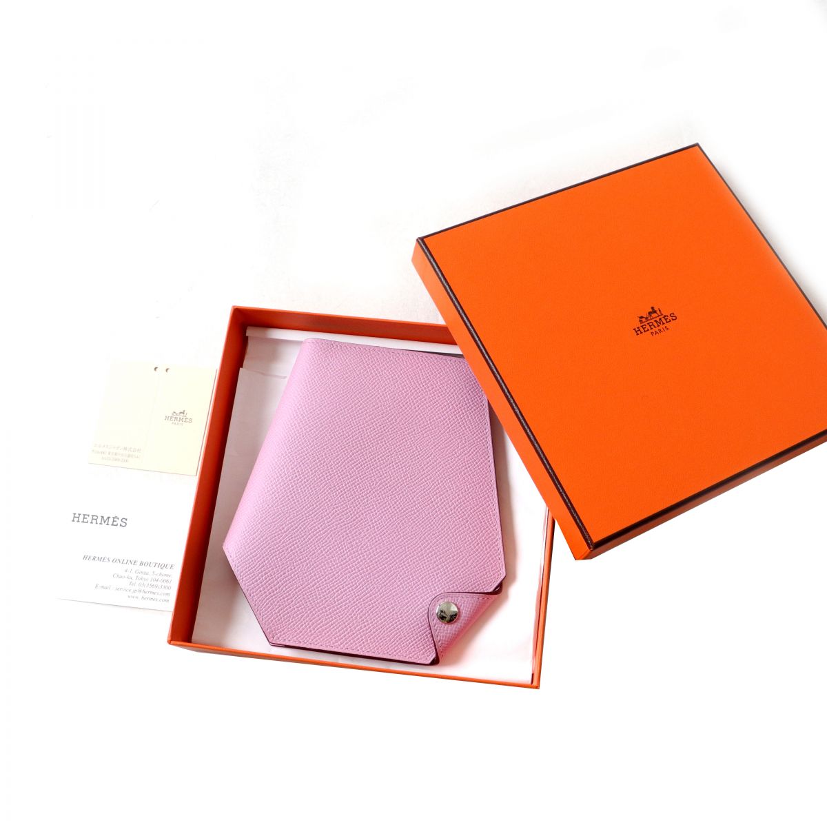 Hermes Epsom Clochette Wallet Mauve