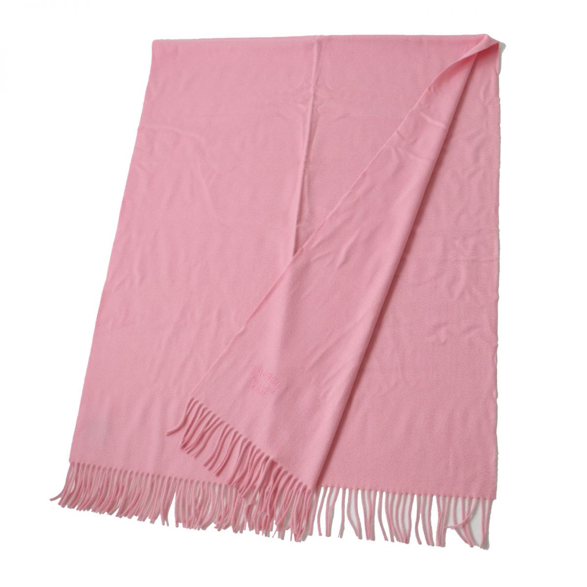 Hermes Cashmere Stole Shawl Baby Pink