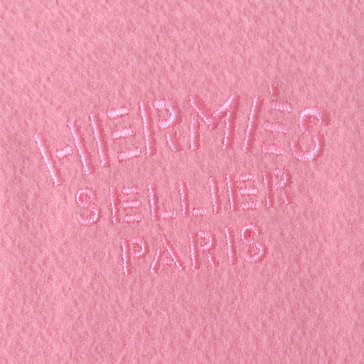 Hermes Cashmere Stole Shawl Baby Pink