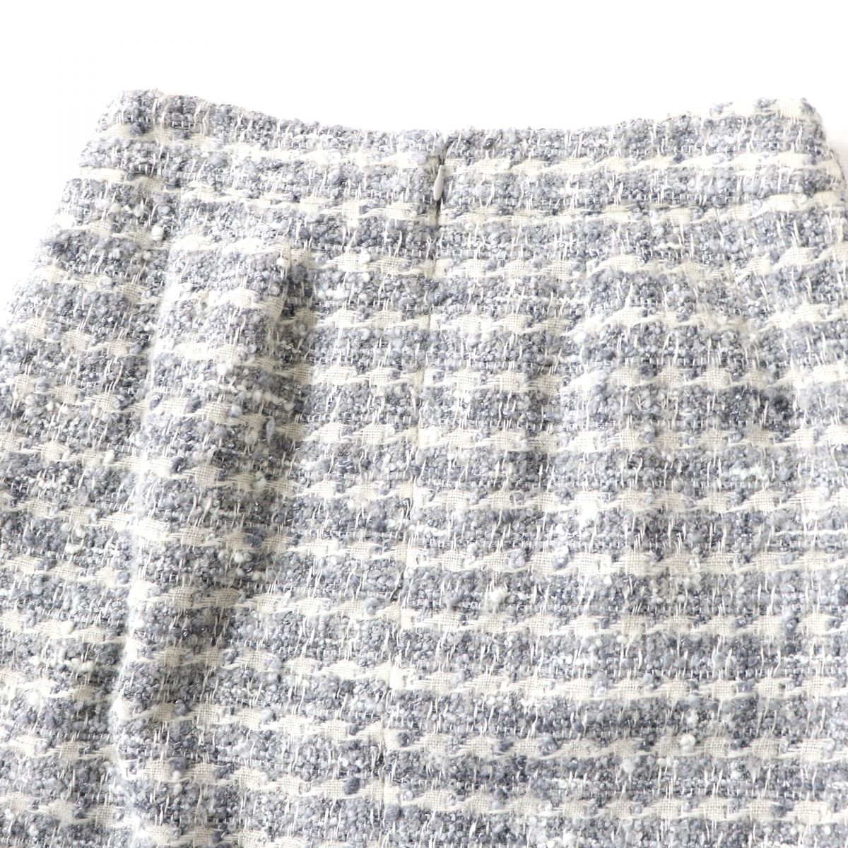 Chanel Tweed Tight Skirt with COCO Mark Plate