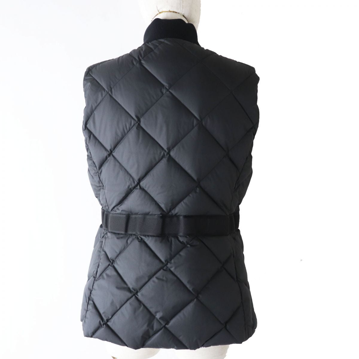 Hermes Reversible Zip-Up Down Vest, Black, Size 38