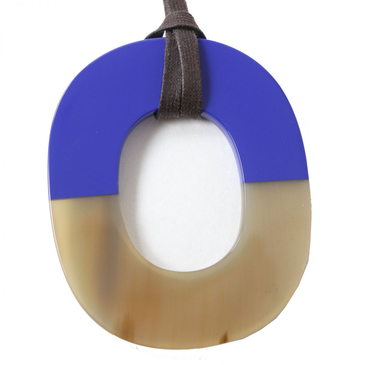 Hermes Bicolor Buffalo Horn Lacquer Necklace