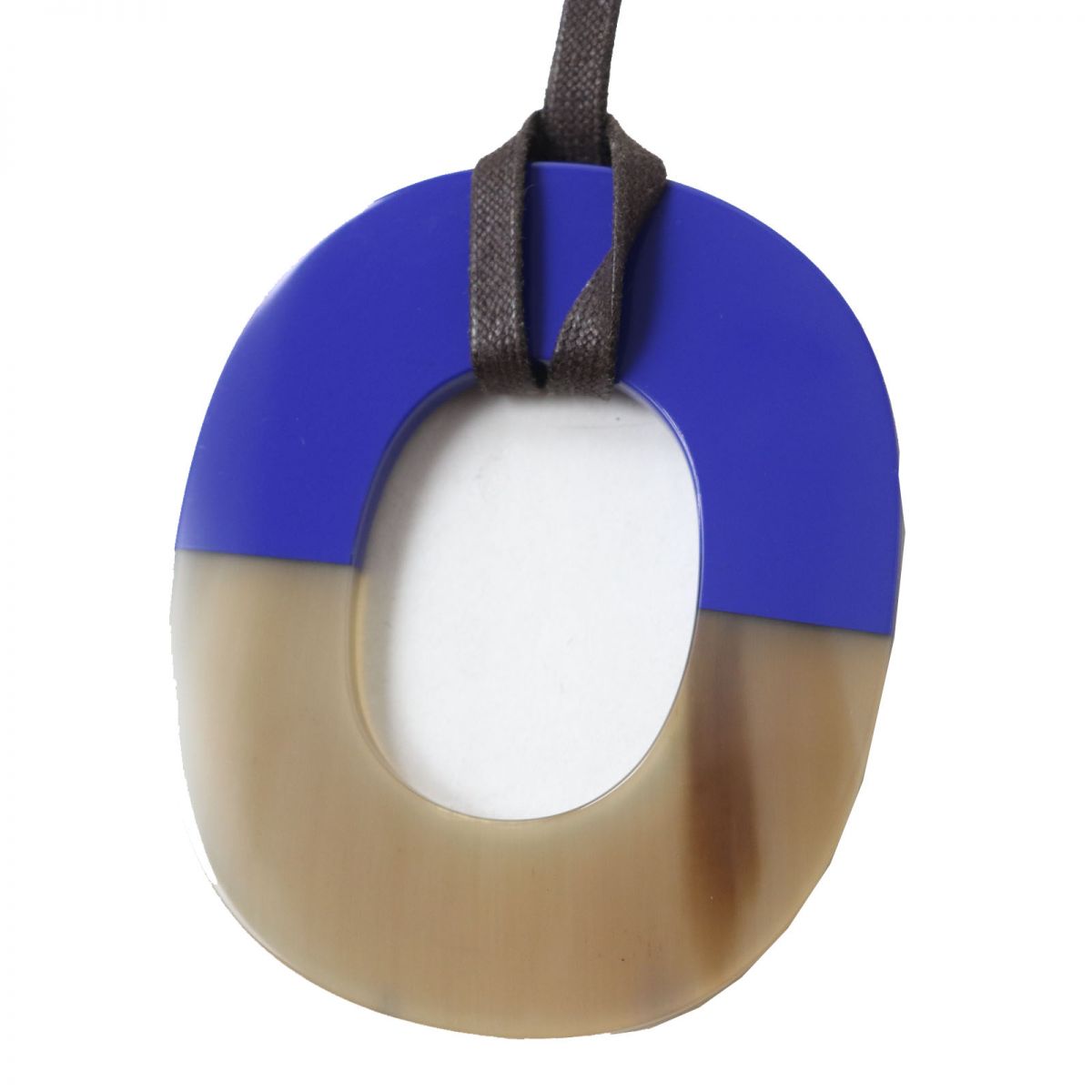 Hermes Bicolor Buffalo Horn Lacquer Necklace