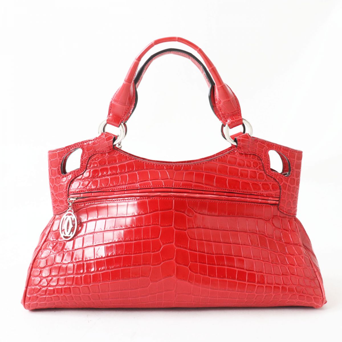 Cartier Marcello Crocodile Handbag Red