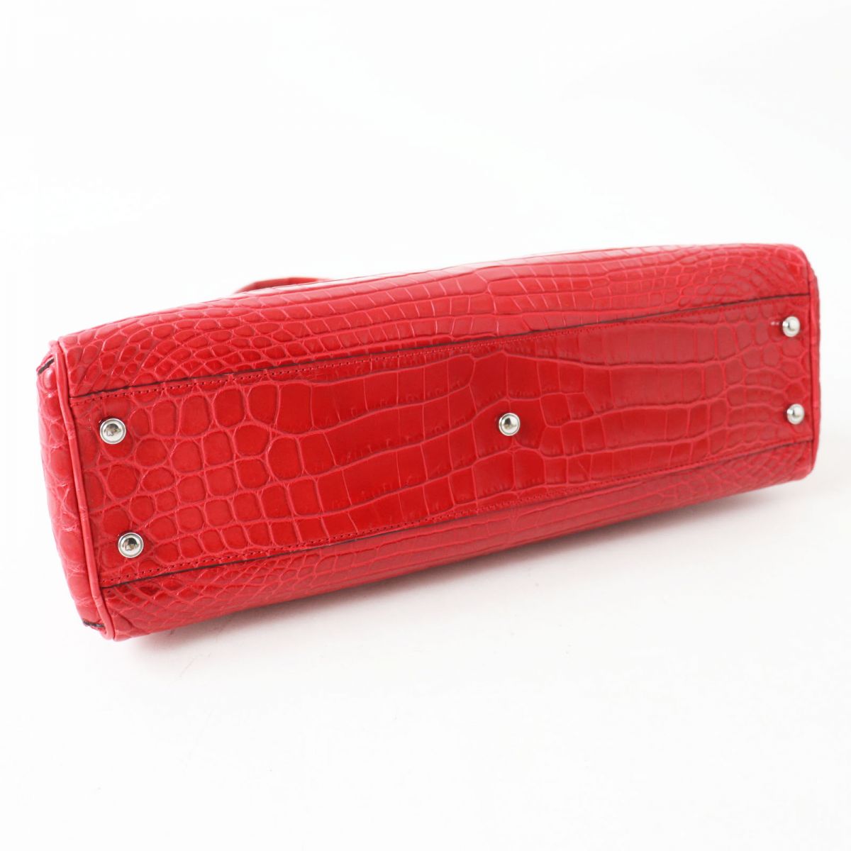 Cartier Marcello Crocodile Handbag Red