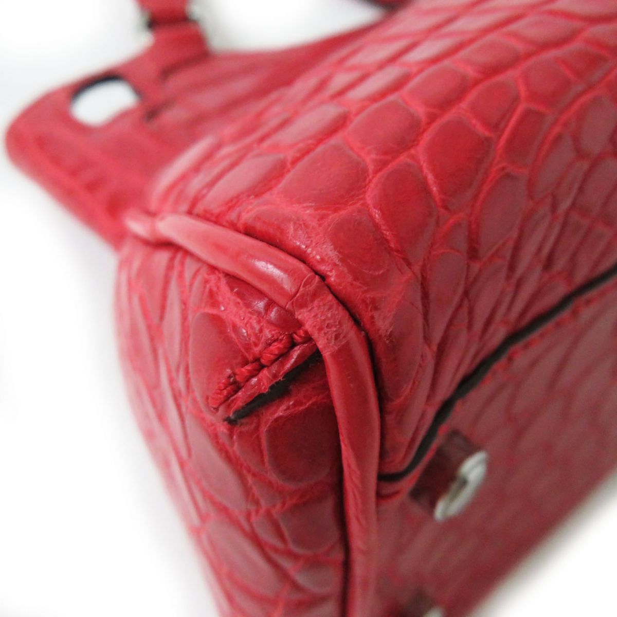 Cartier Marcello Crocodile Handbag Red