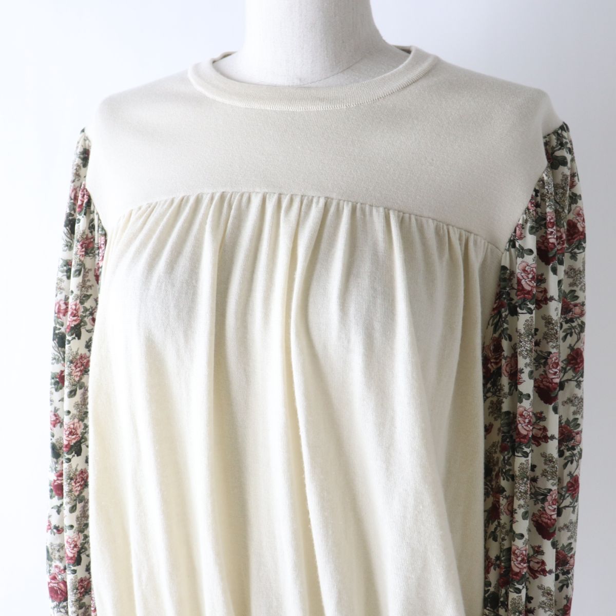 Louis Vuitton Floral Print Wool Cashmere Silk Knit Pullover M